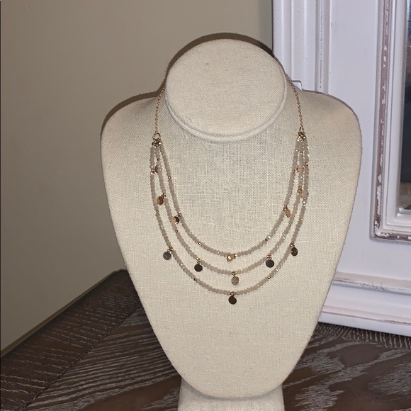 Brand new layered gold necklace - Picture 1 of 1